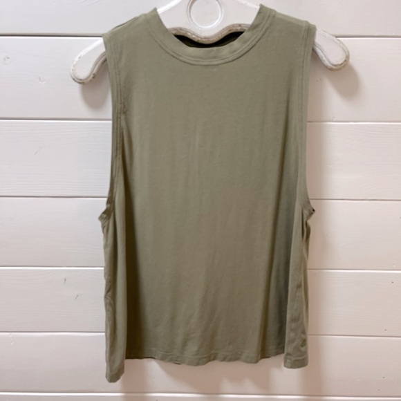 LULULEMON - Olive Green Sleeveless Tank Top (Size 8, Refer to Measurements) - Picture 5 of 8